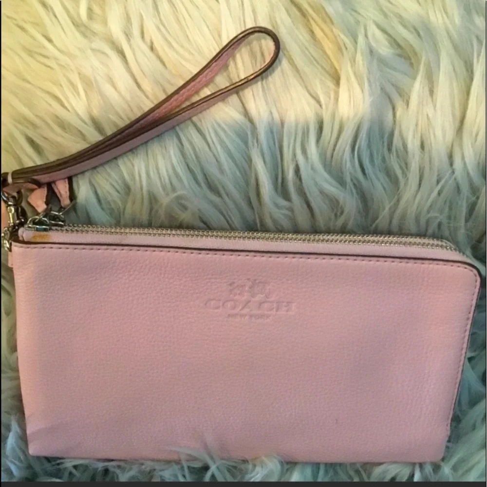 Light Pink Coach Wristlet